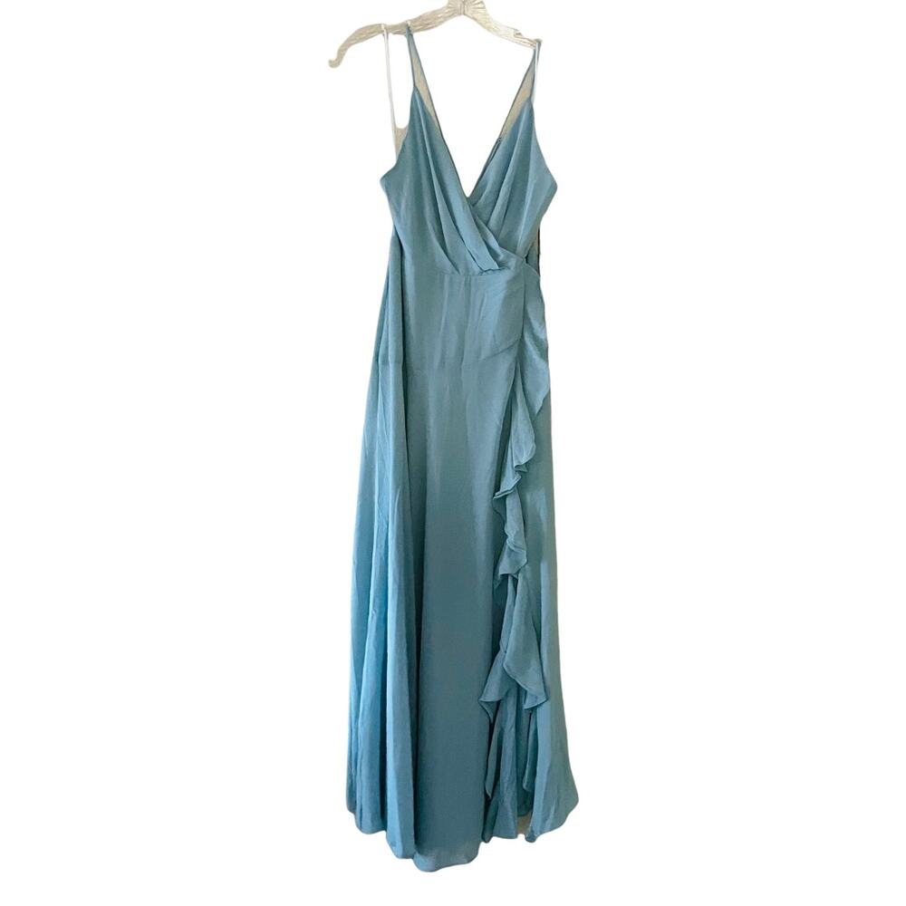 ASTR Holland Ruffle Spaghetti Faux Wrap Maxi Dress - Picture 7 of 11